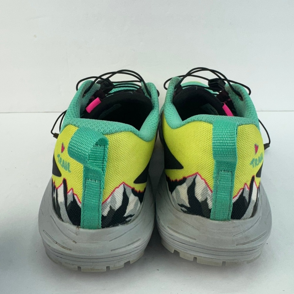 Salomon Sense Ride 5 Womens Size 9 Trail Running Shoes Mint Pink Yellow Sneakers - Picture 10 of 13